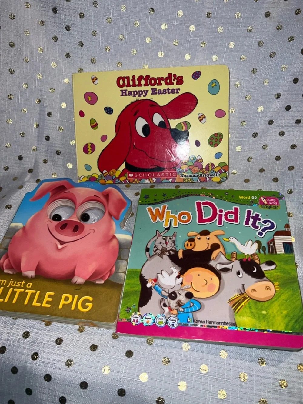 Scholastic Clifford's Happy Easter Board Book - Yellow & Red